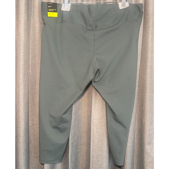 Nike One Tight Performance Leggings, Color Blue Green, Women Plus Size 3X - Picture 6 of 13